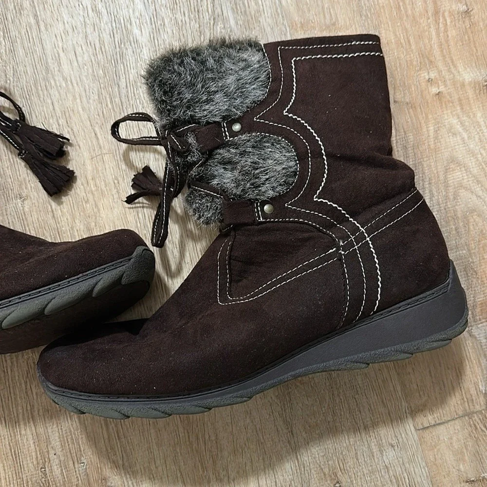 CLOUDWALKERS | Lori Suede Fur Lined‎ Winter Boots